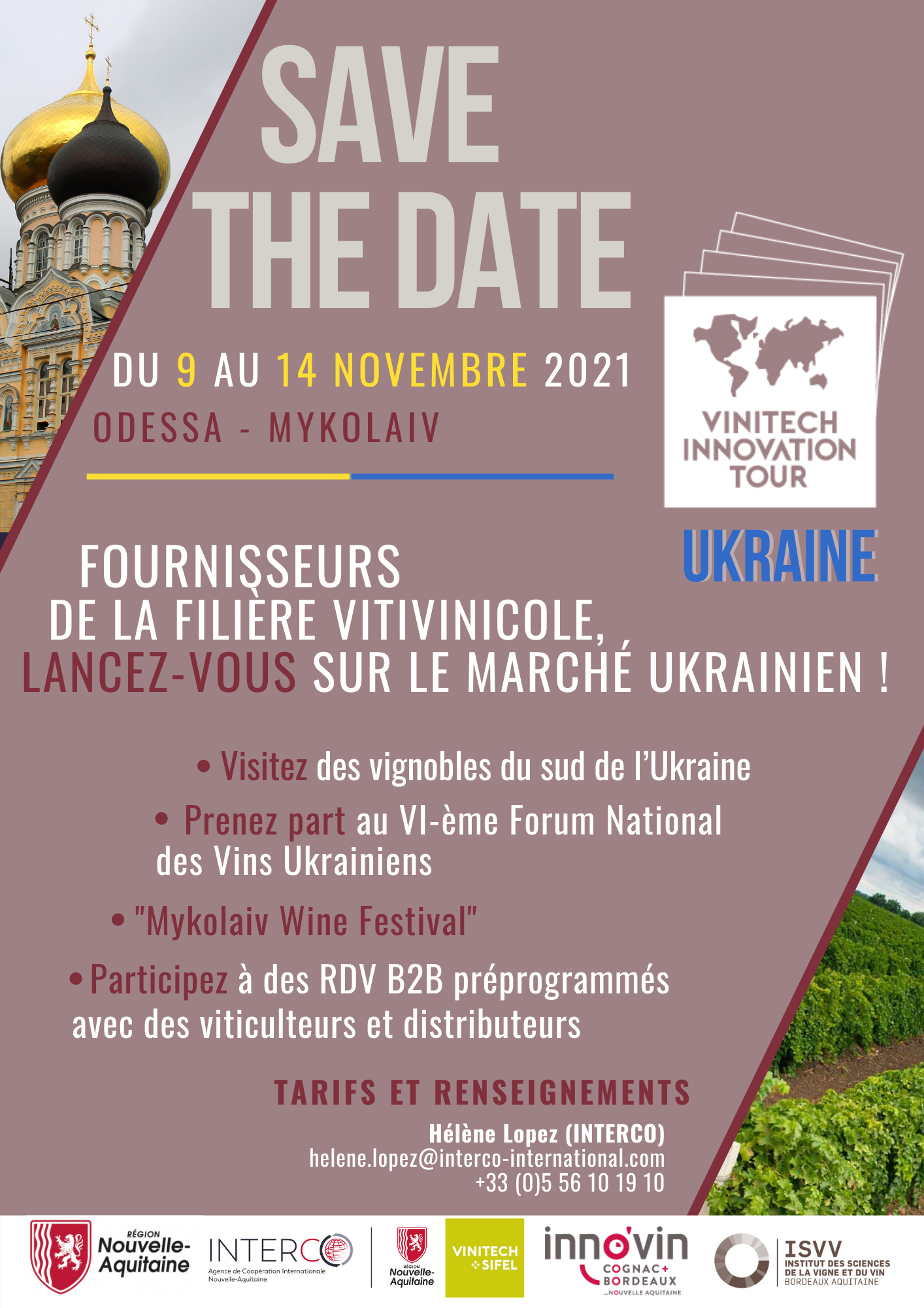 SAVE THE DATE : Vinitech-Innovation Tour UKRAINE